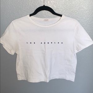 Brandy Melville Los Angeles Cropped Tee